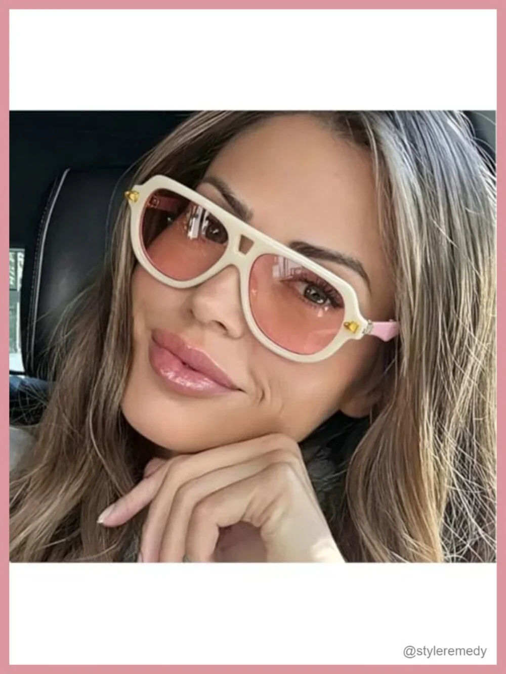 Retro Double Bridge Pilot Sunglasses with UV400 Gradient Shades